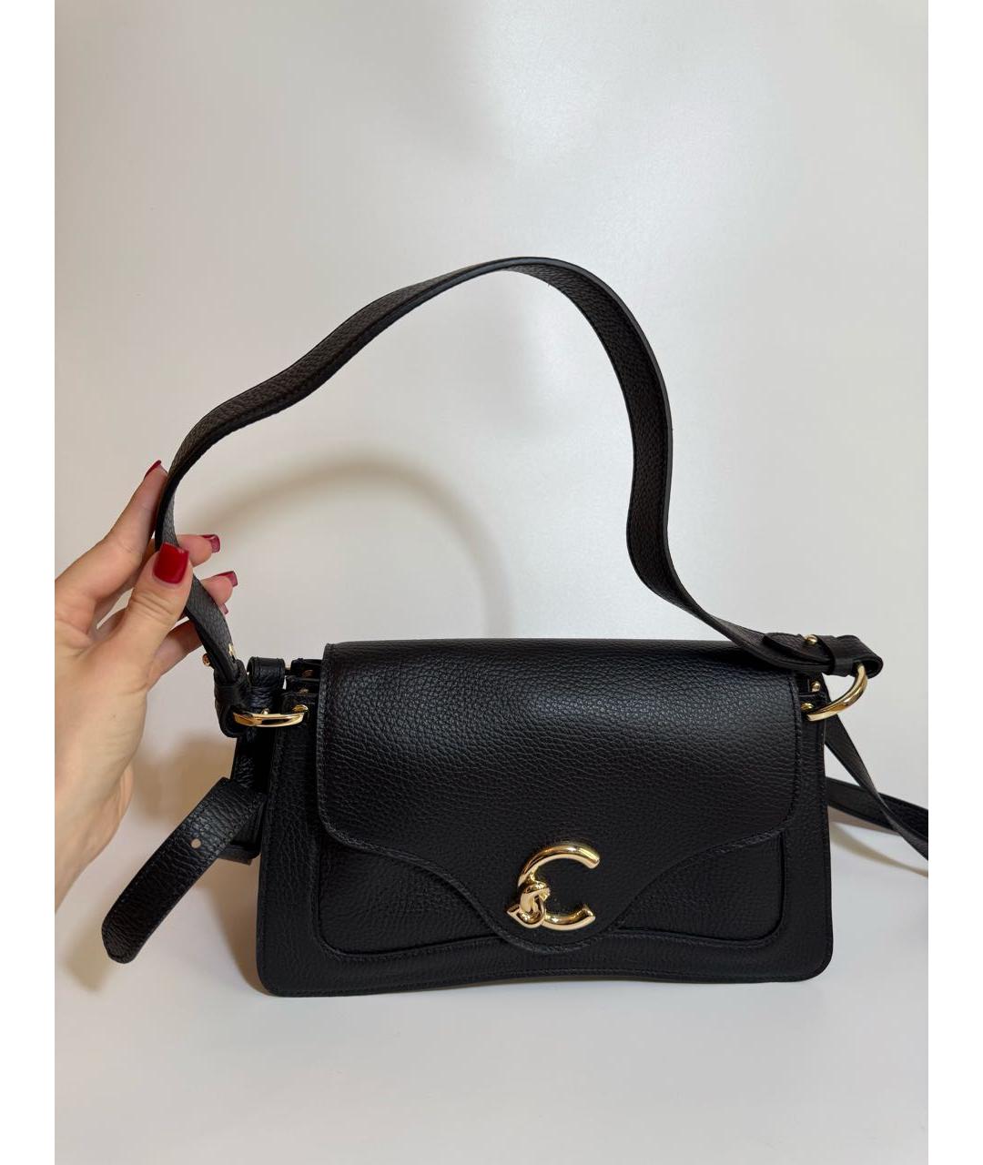 COCCINELLE Черная кожаная сумка через плечо, фото 5