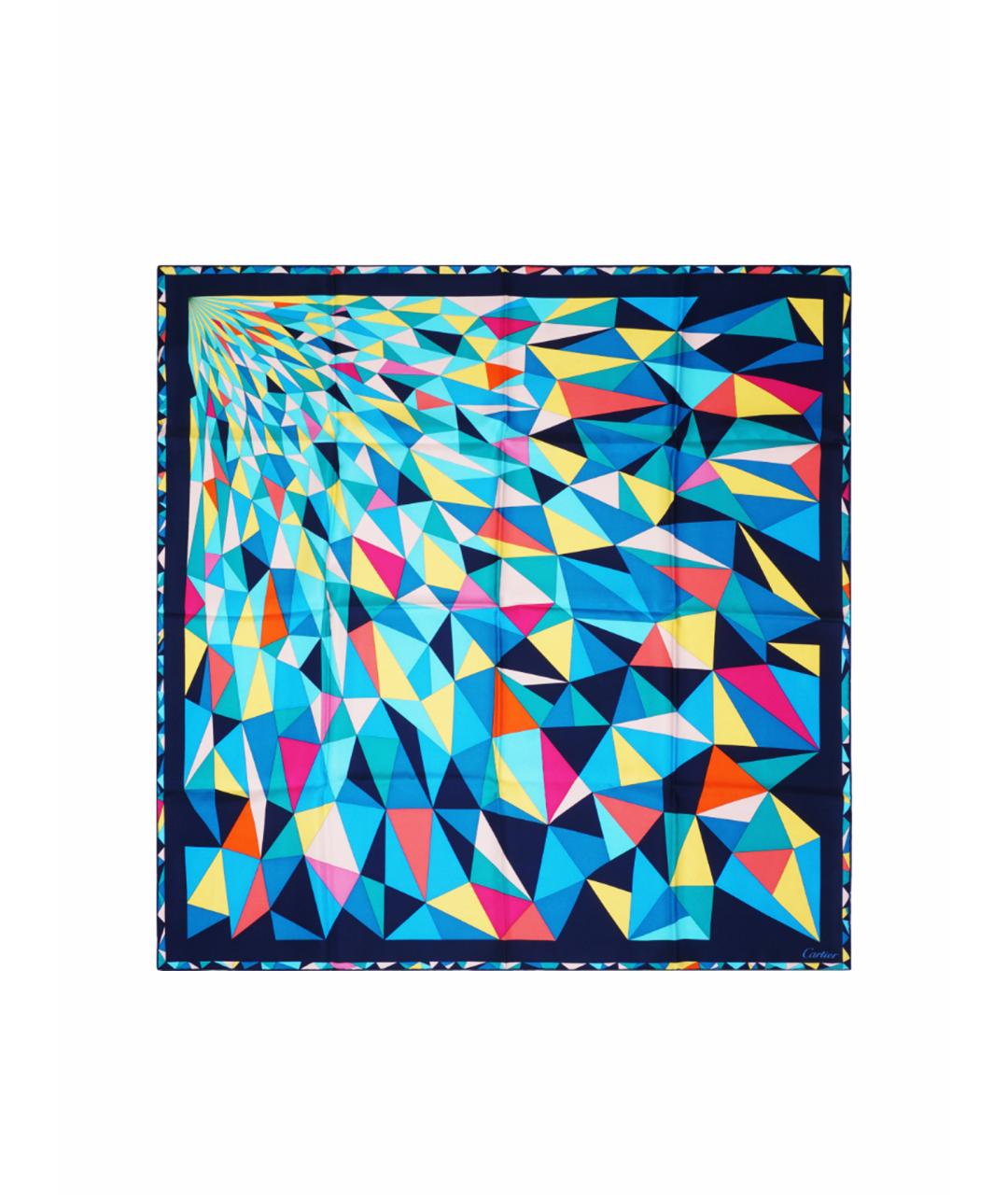 CARTIER Мульти шелковый платок, фото 1