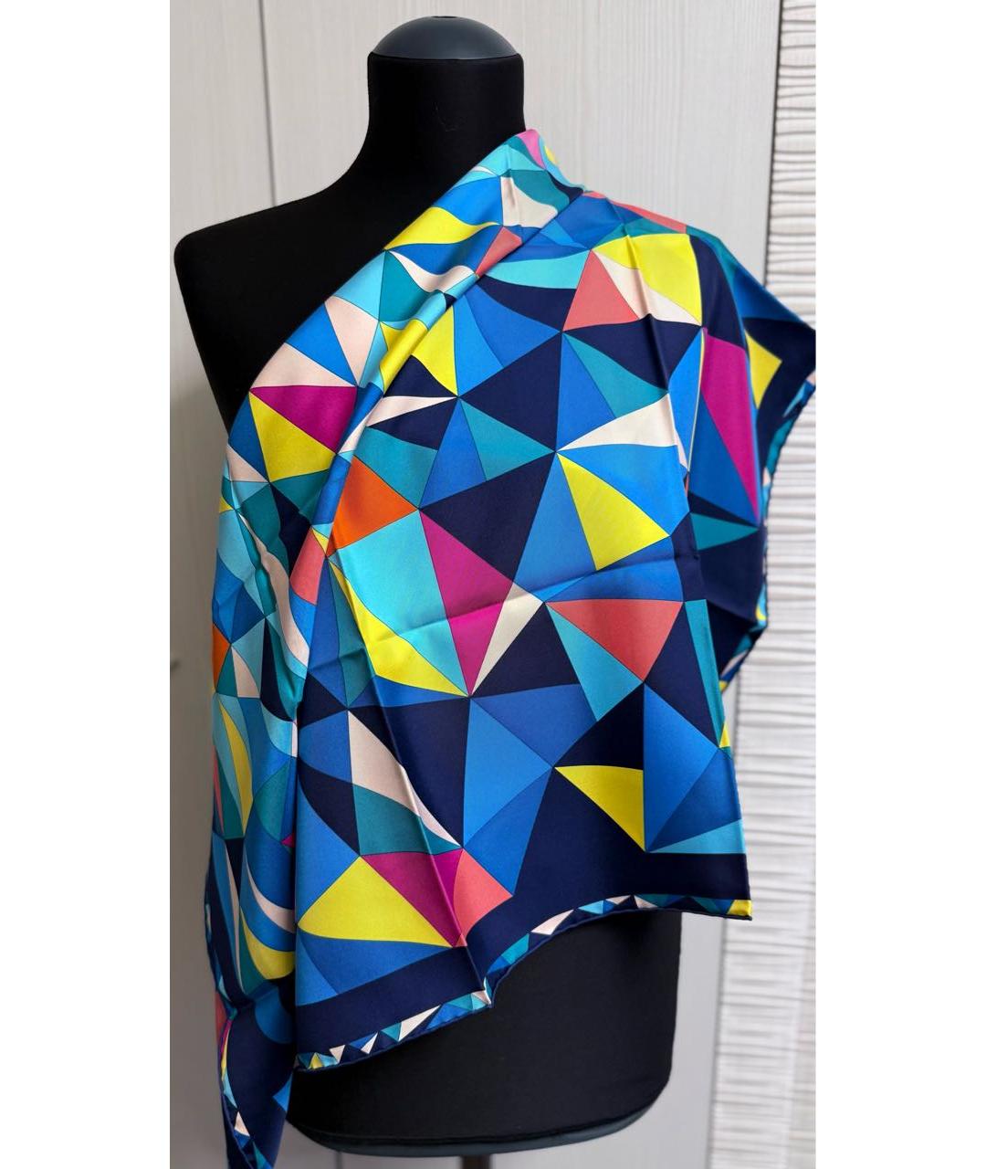 CARTIER Мульти шелковый платок, фото 6