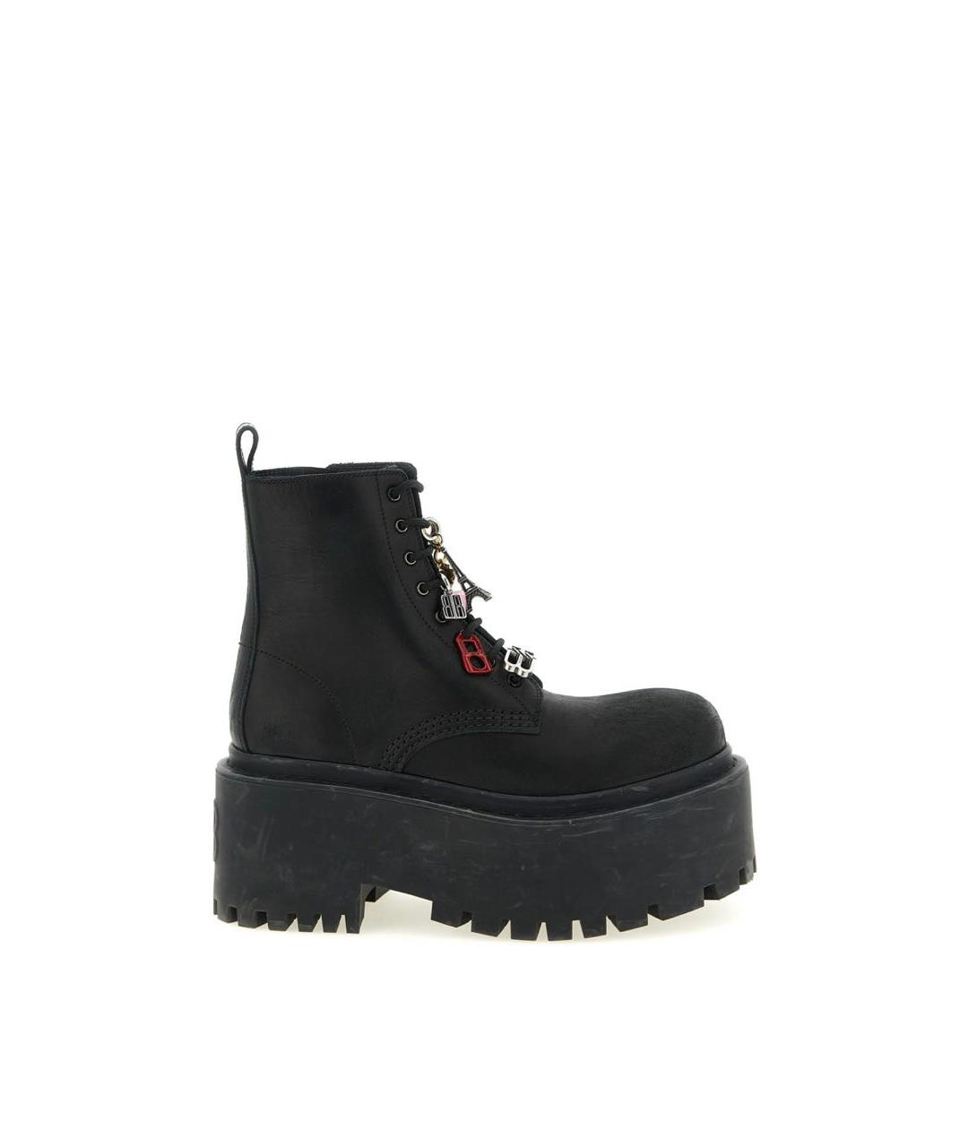 BALENCIAGA Черные кожаные ботинки, фото 7
