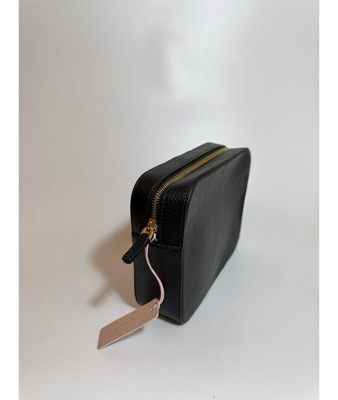 COCCINELLE Черная кожаная сумка через плечо, фото 2