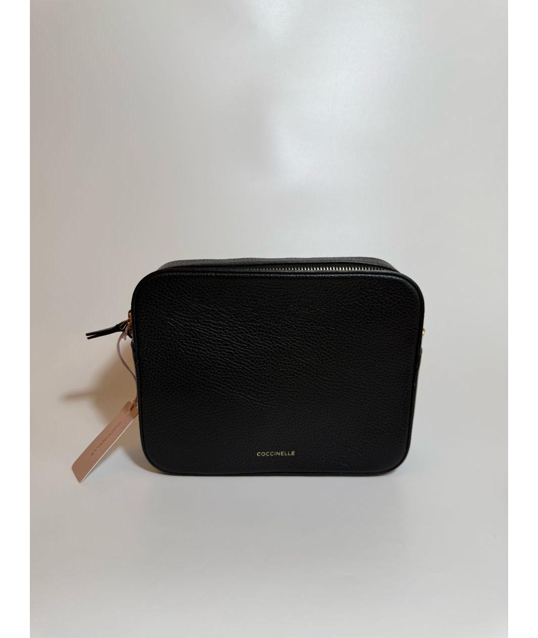 COCCINELLE Черная кожаная сумка через плечо, фото 6