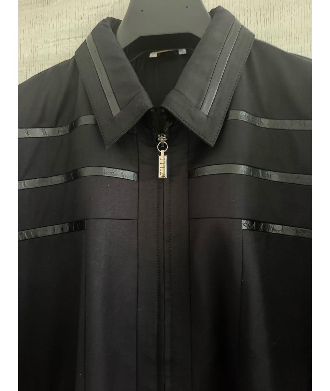 ZILLI Черная шелковая куртка, фото 3