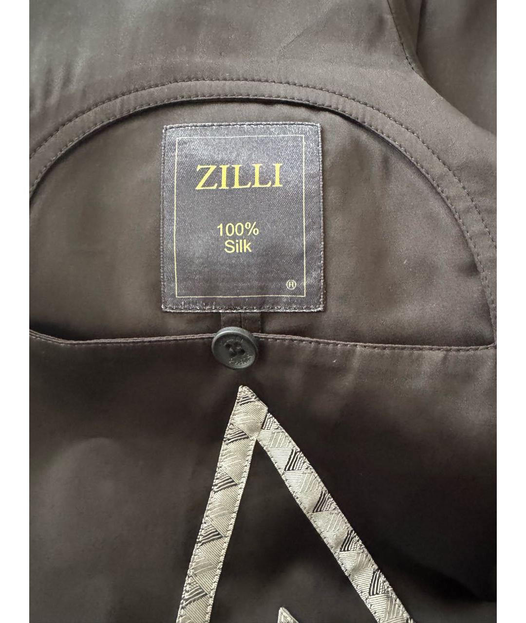 ZILLI Черная шелковая куртка, фото 6