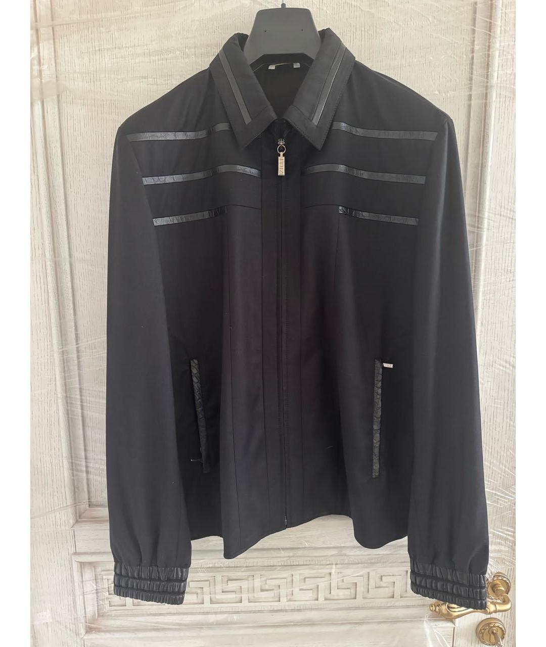 ZILLI Черная шелковая куртка, фото 7