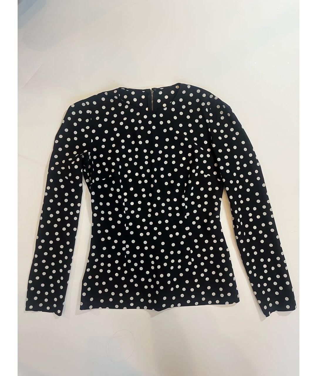 DOLCE&GABBANA Черная шелковая блузы, фото 5