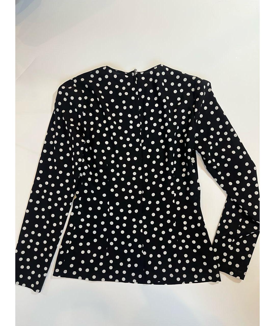 DOLCE&GABBANA Черная шелковая блузы, фото 2