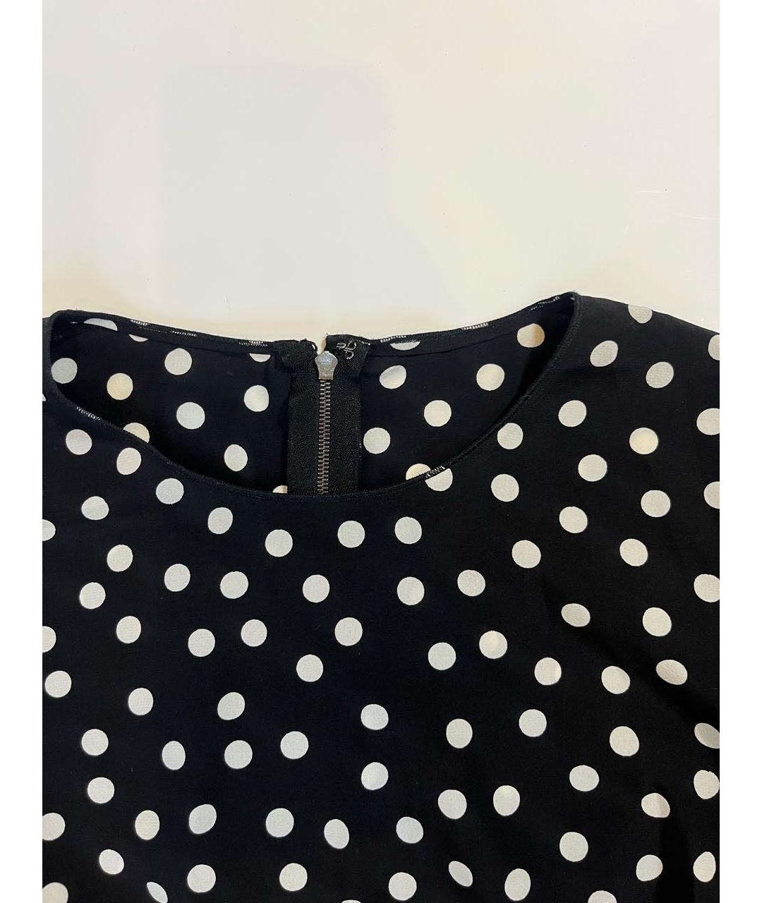 DOLCE&GABBANA Черная шелковая блузы, фото 3