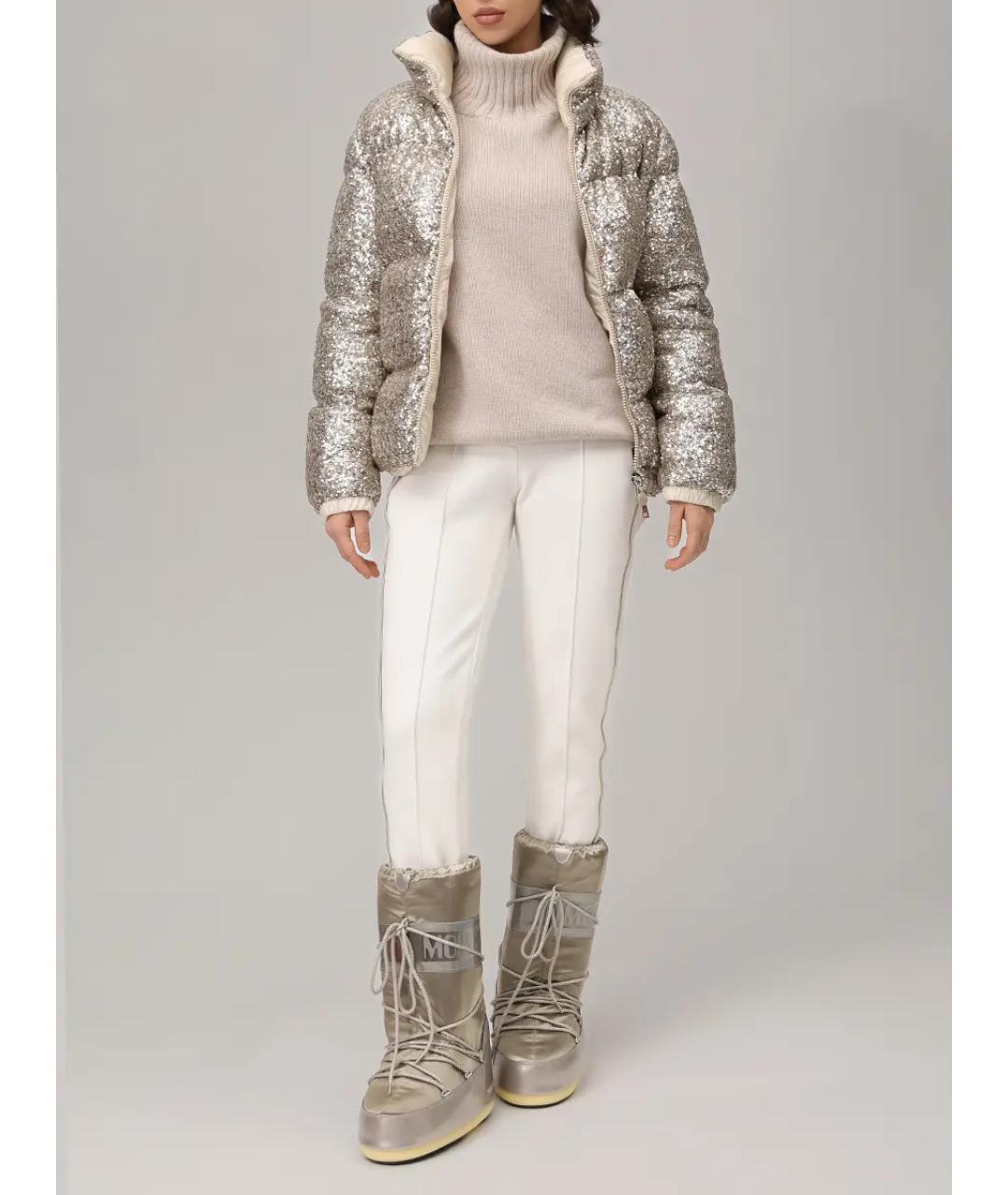 MONCLER Золотой пуховик, фото 2