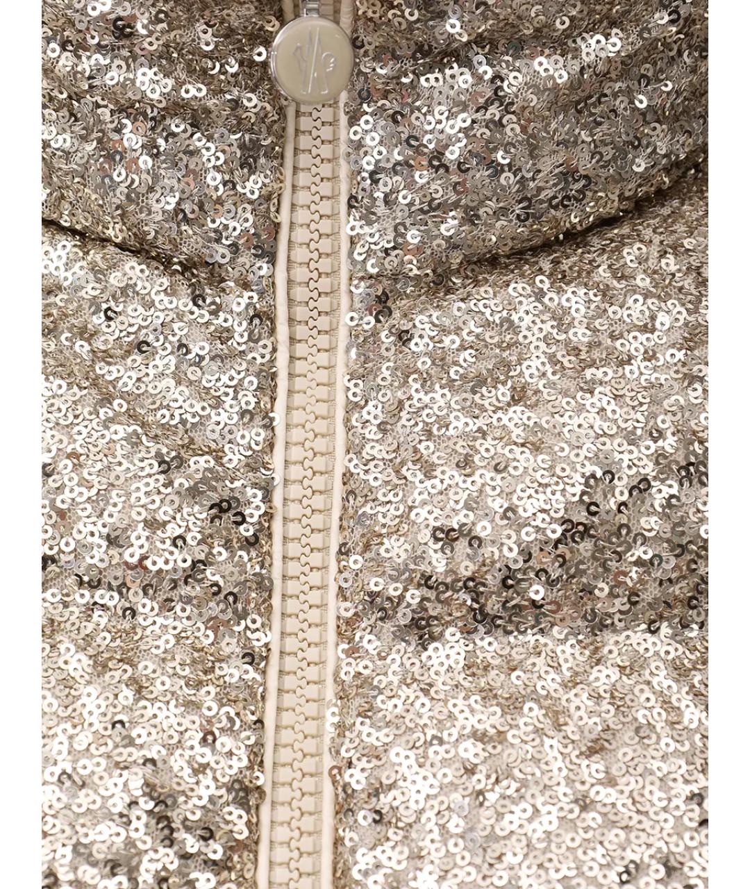 MONCLER Золотой пуховик, фото 5