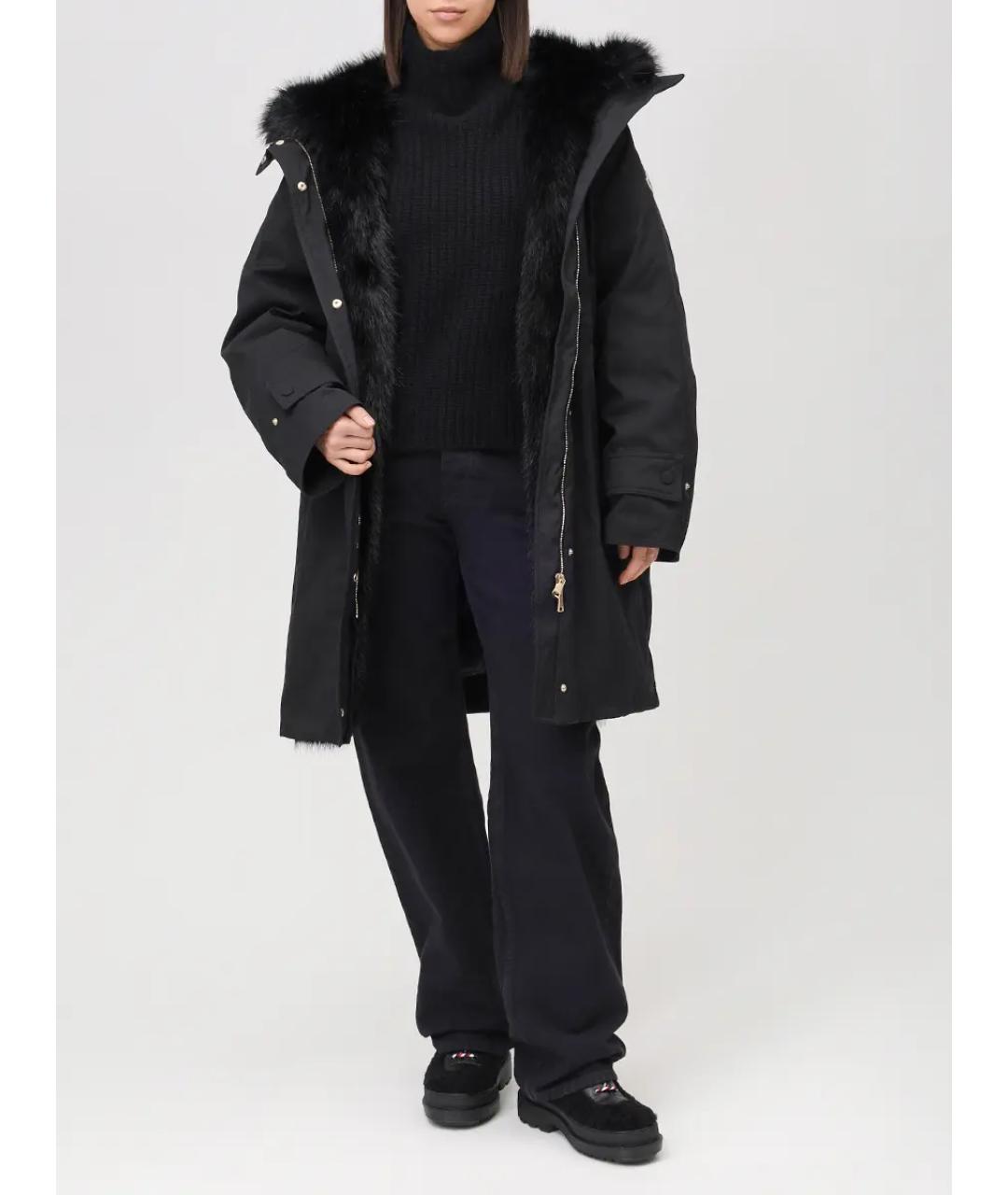 MONCLER Черная парка, фото 2
