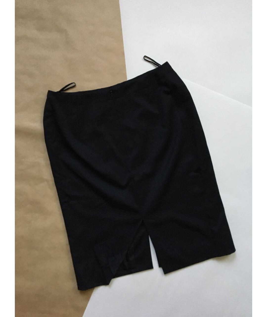 ESCADA Черная шерстяная юбка миди, фото 2