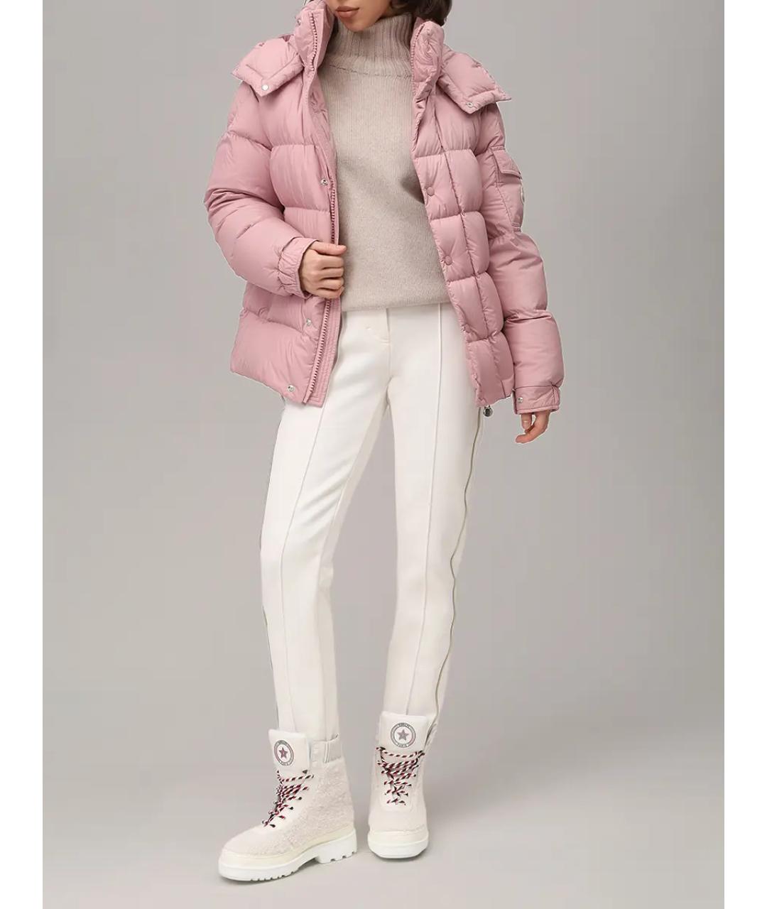 MONCLER Розовый пуховик, фото 2