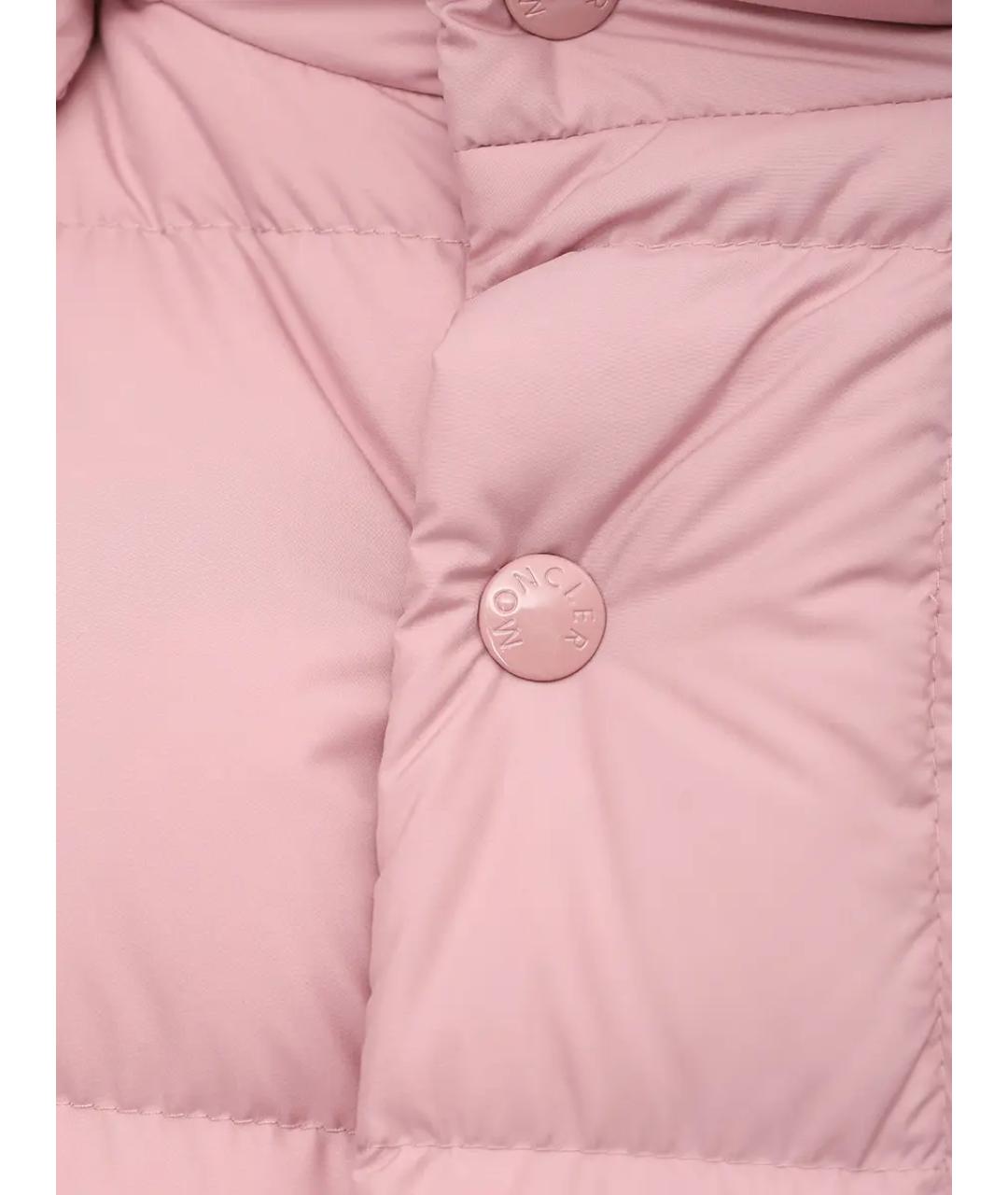 MONCLER Розовый пуховик, фото 6