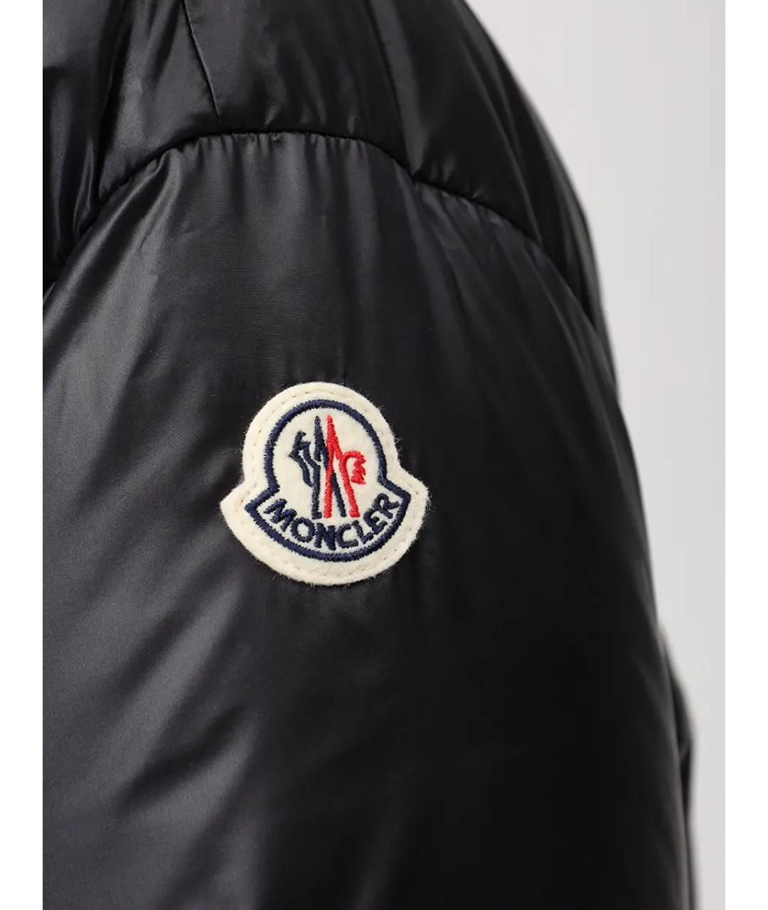 MONCLER Черный пуховик, фото 6