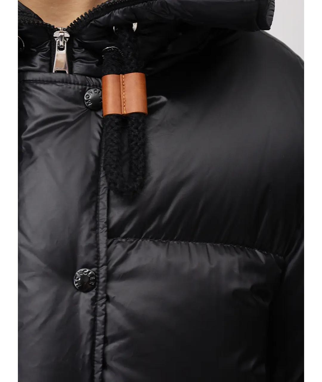 MONCLER Черный пуховик, фото 5