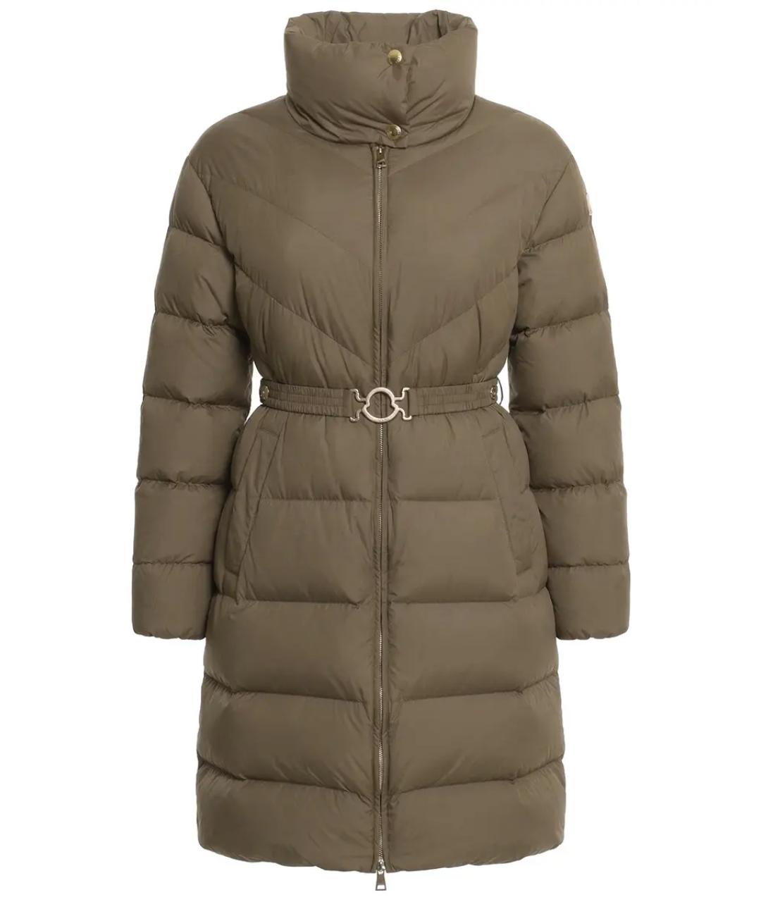 MONCLER Коричневый пуховик, фото 1