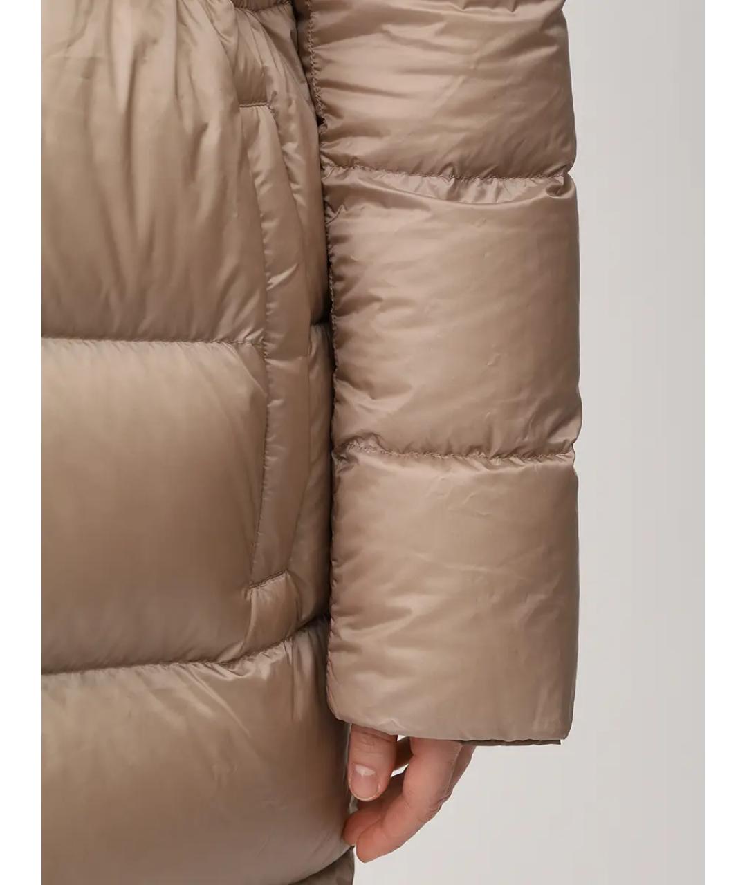 MONCLER Бежевый пуховик, фото 6