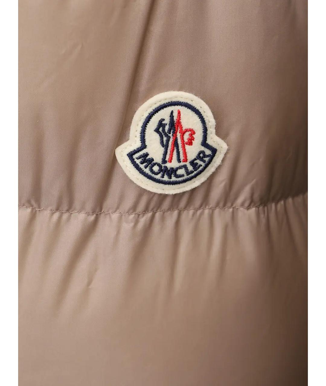 MONCLER Бежевый пуховик, фото 7