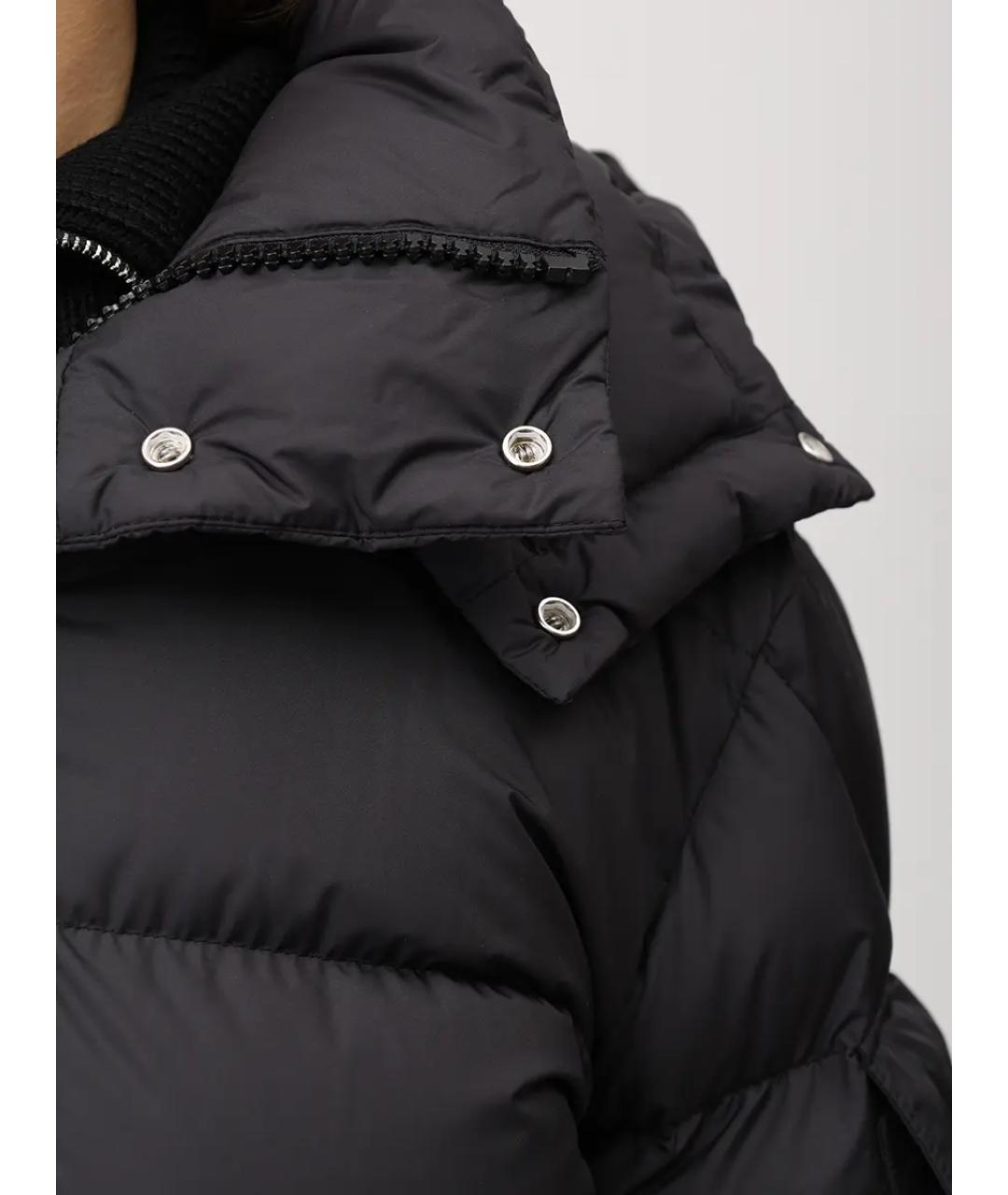 MONCLER Черный пуховик, фото 5