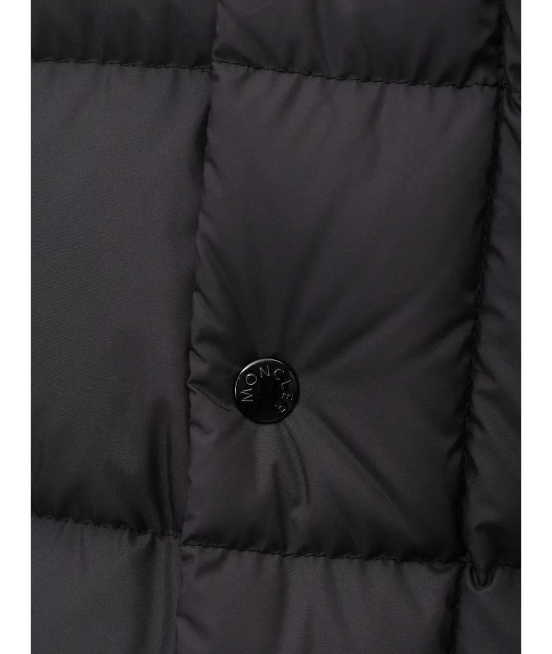 MONCLER Черный пуховик, фото 6