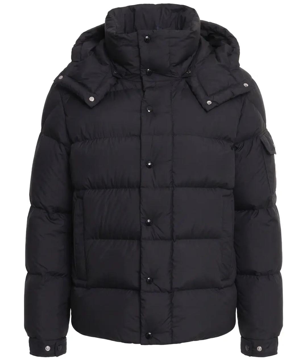 MONCLER Черный пуховик, фото 1
