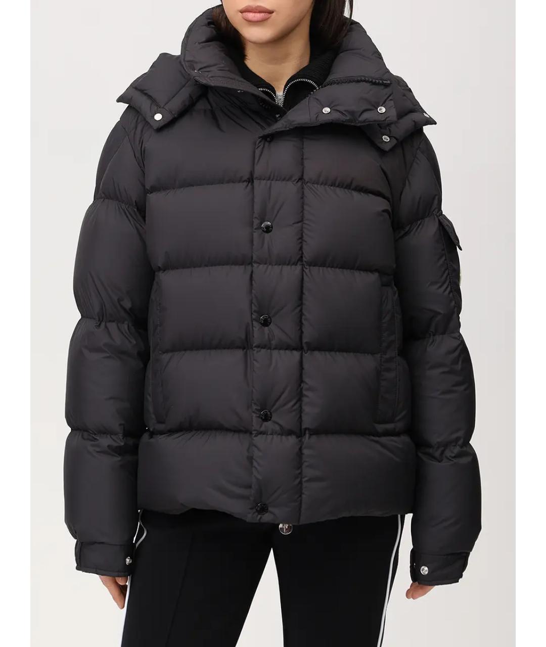 MONCLER Черный пуховик, фото 4