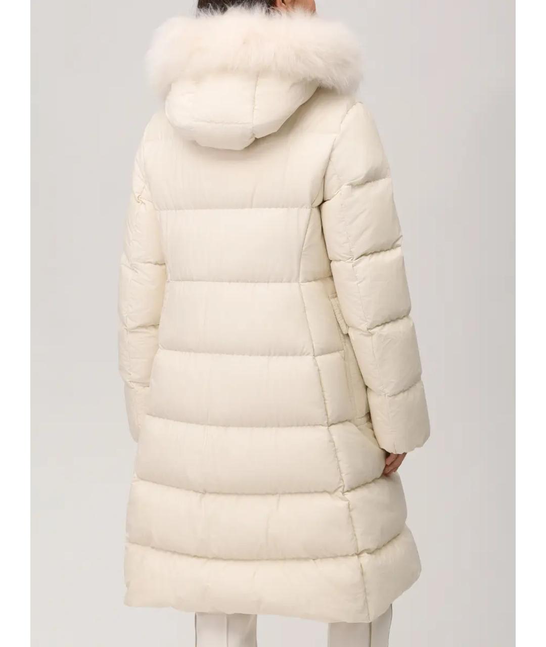 MONCLER Белый пуховик, фото 3