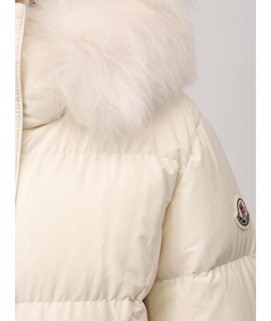 MONCLER Белый пуховик, фото 5