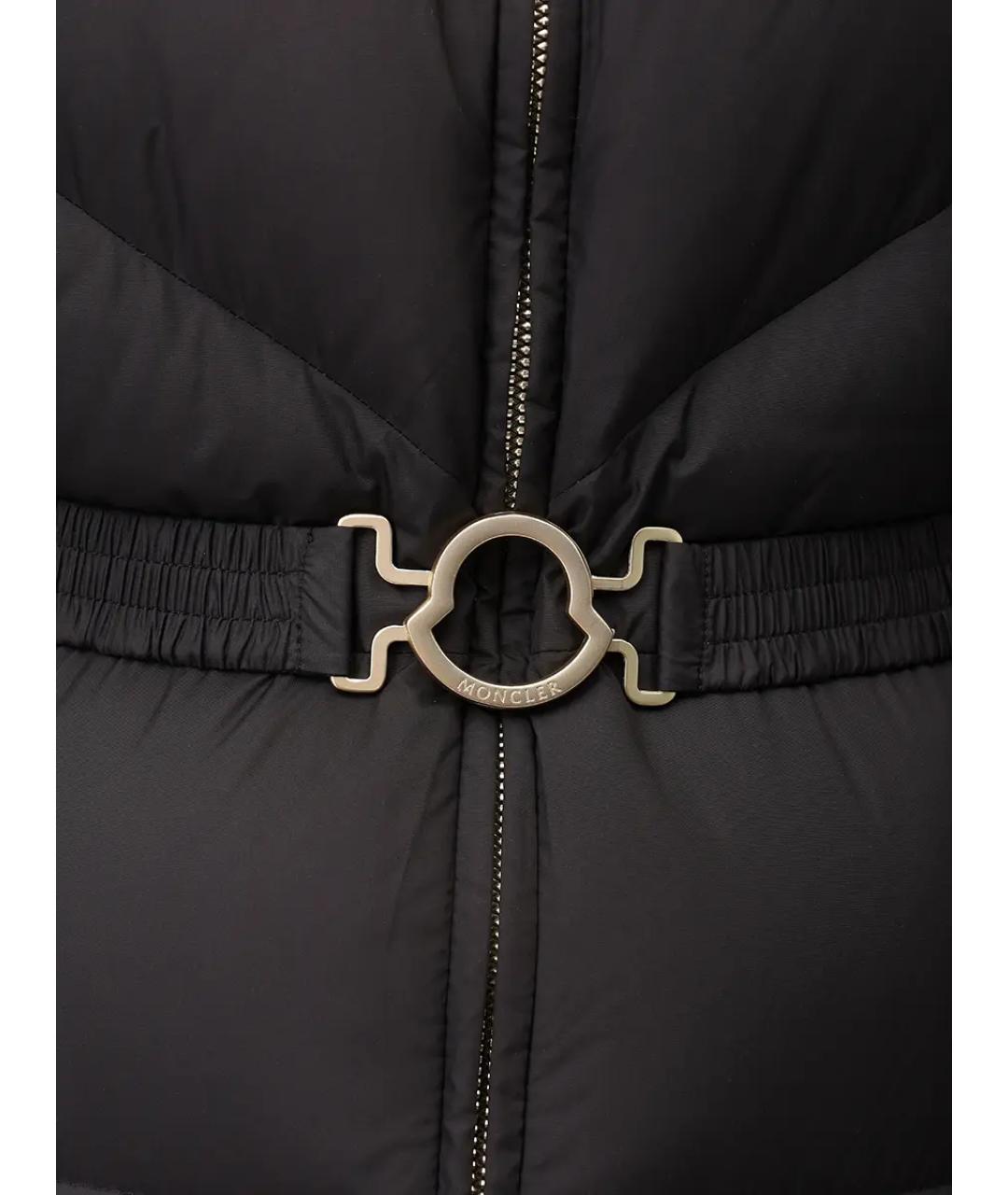MONCLER Черный пуховик, фото 5