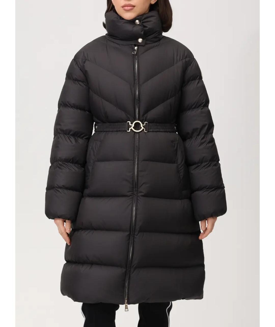 MONCLER Черный пуховик, фото 4