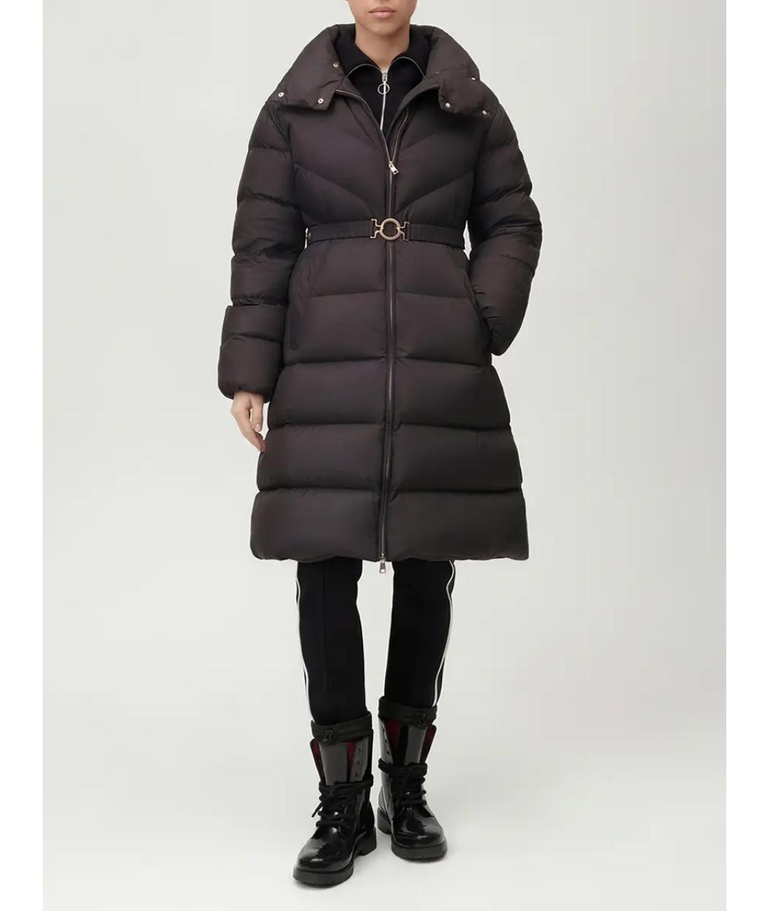 MONCLER Черный пуховик, фото 2