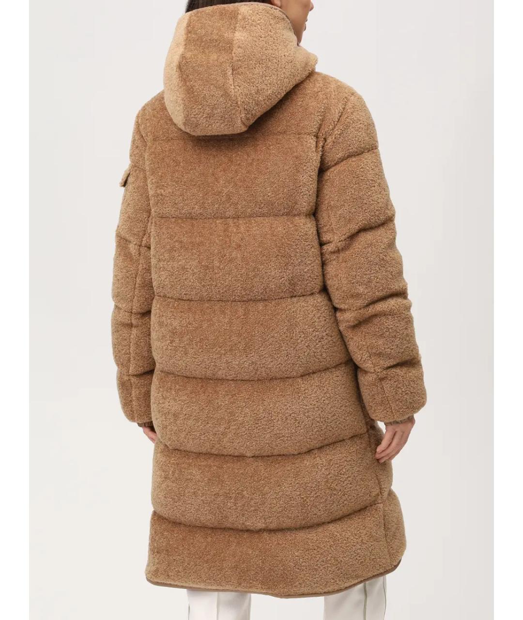 MONCLER Коричневый пуховик, фото 3
