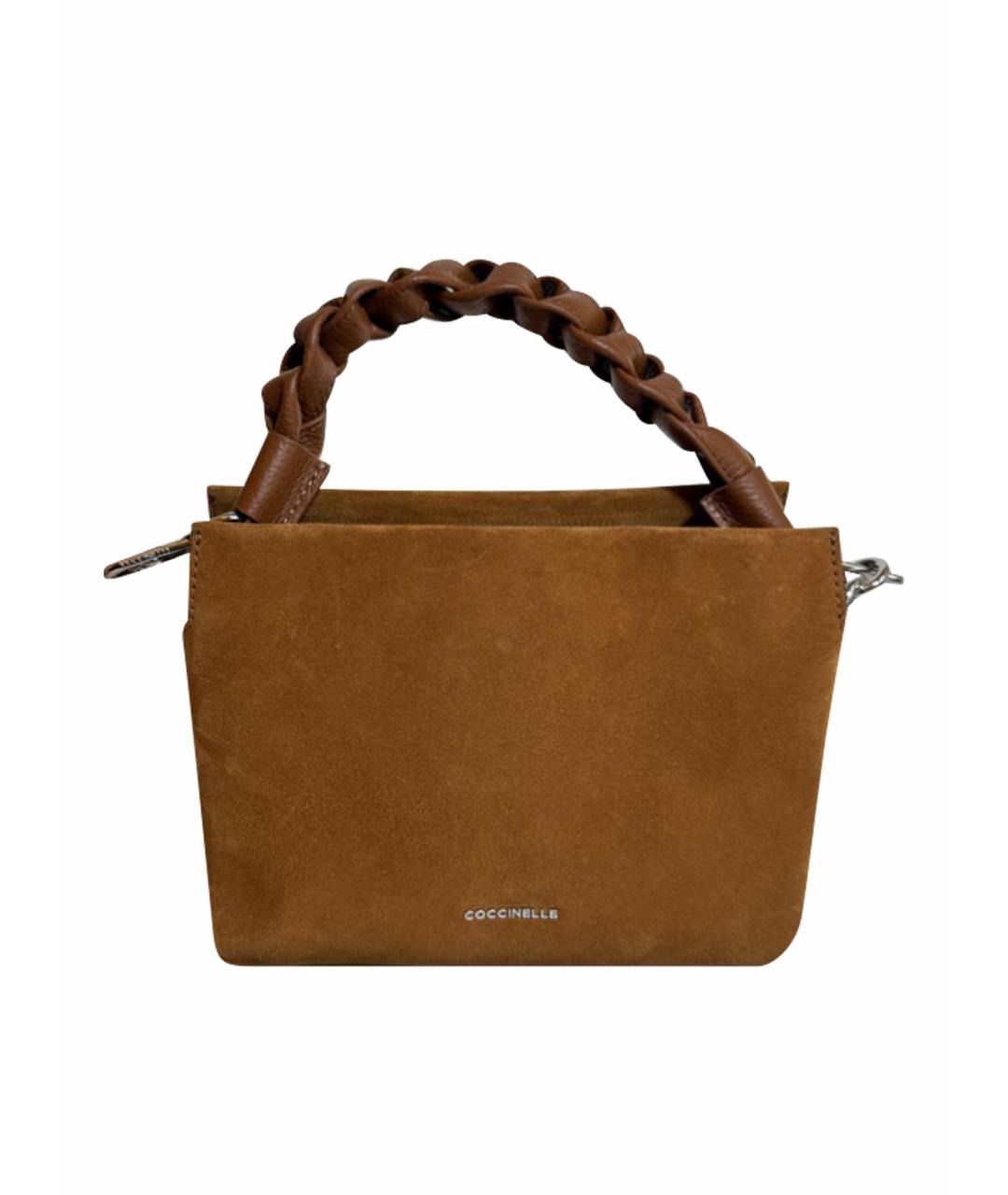 COCCINELLE Коричневая замшевая сумка через плечо, фото 1