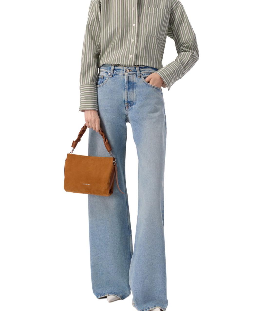 COCCINELLE Коричневая замшевая сумка через плечо, фото 6