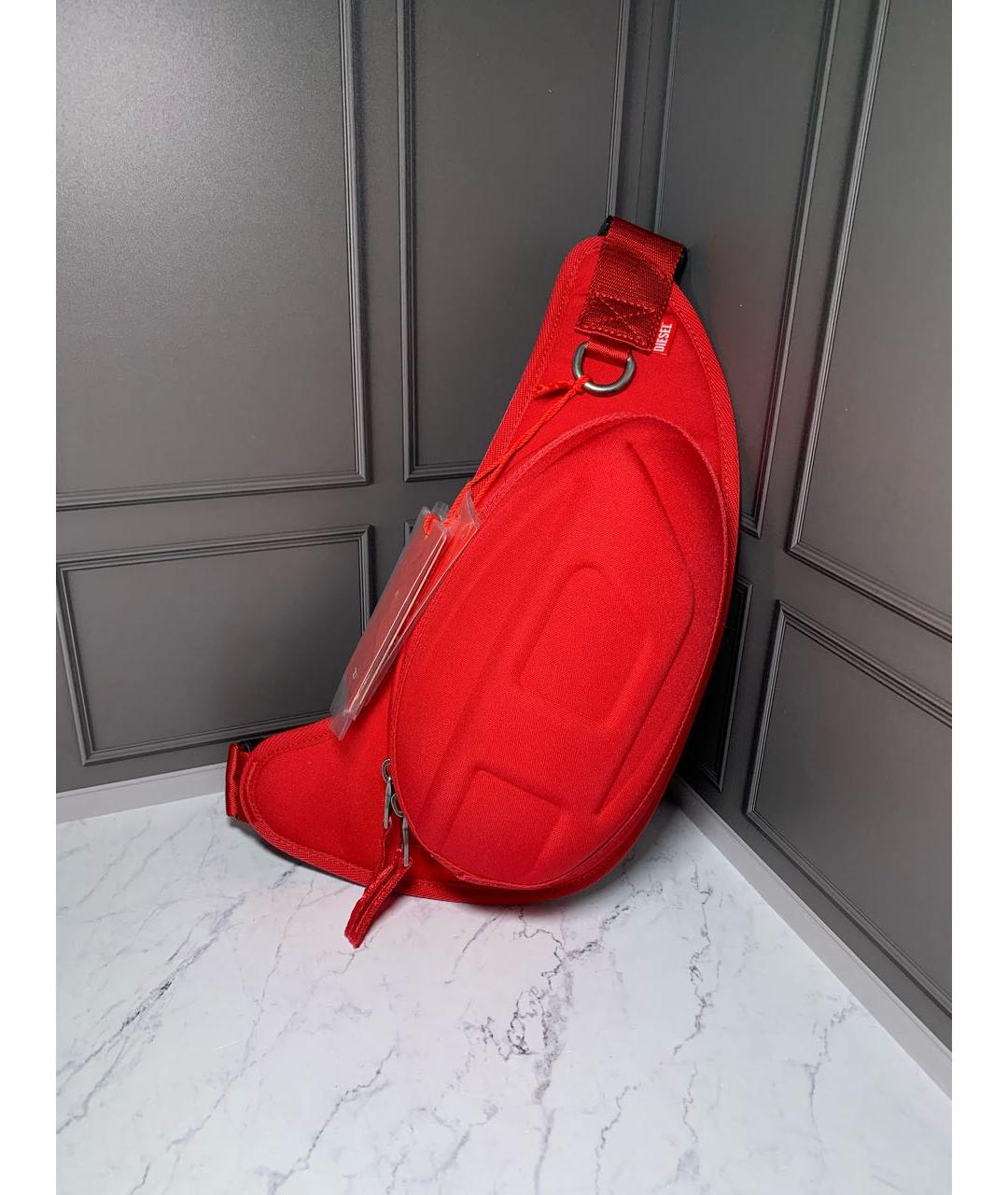 DIESEL Красная поясная сумка, фото 2