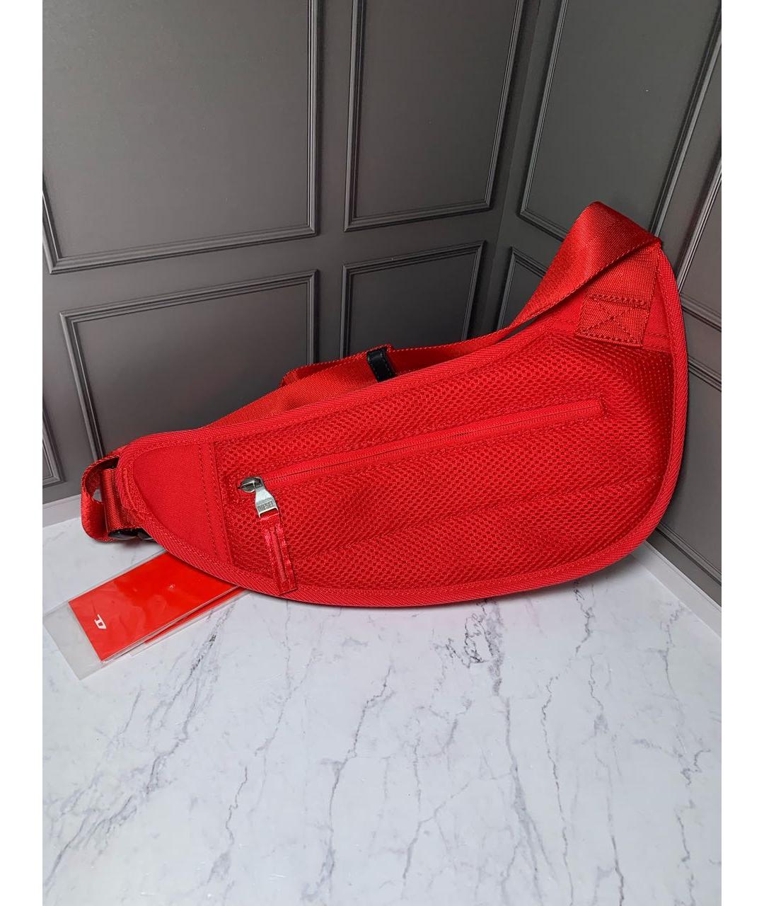 DIESEL Красная поясная сумка, фото 3