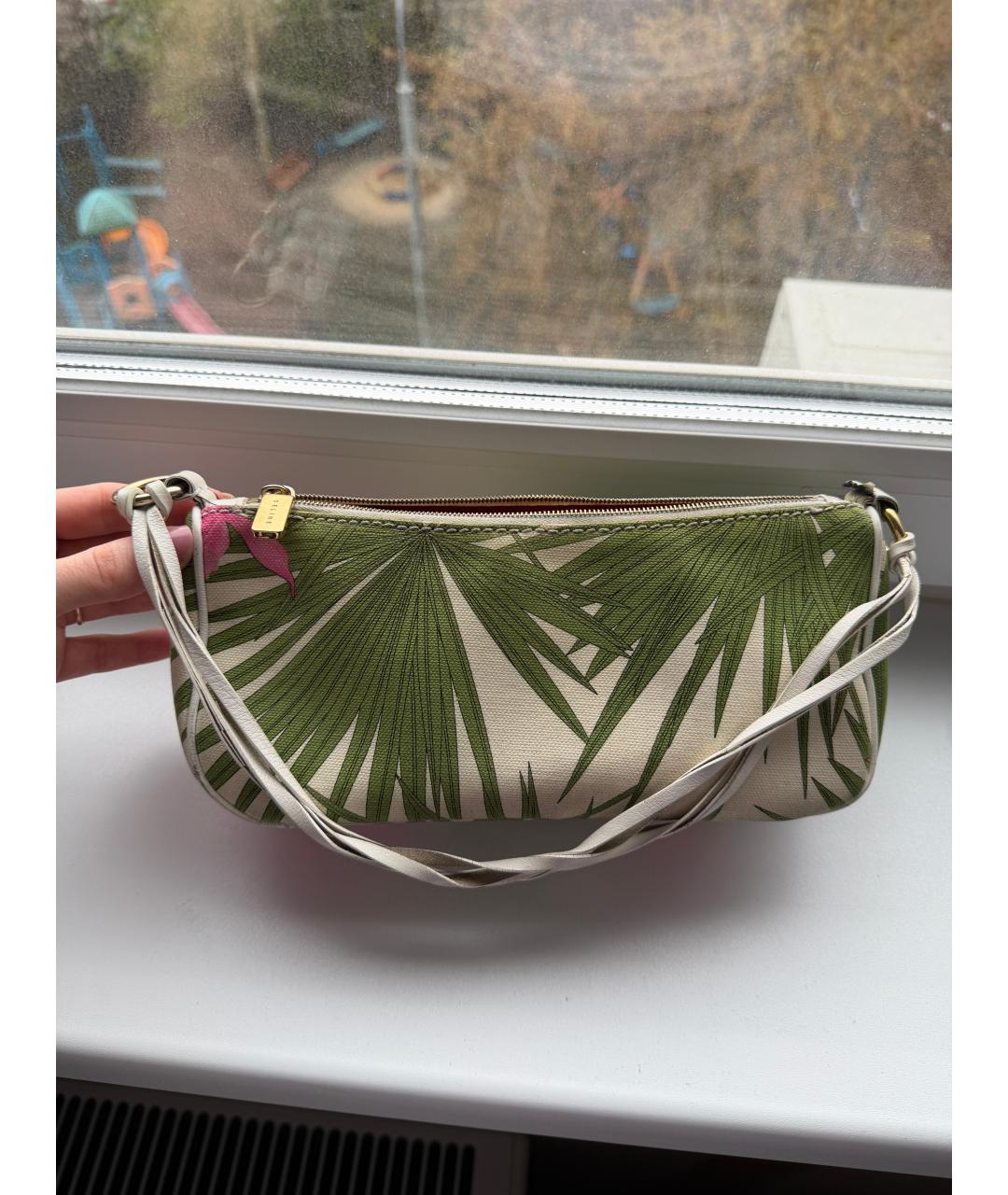 CELINE Мульти кожаная сумка с короткими ручками, фото 2