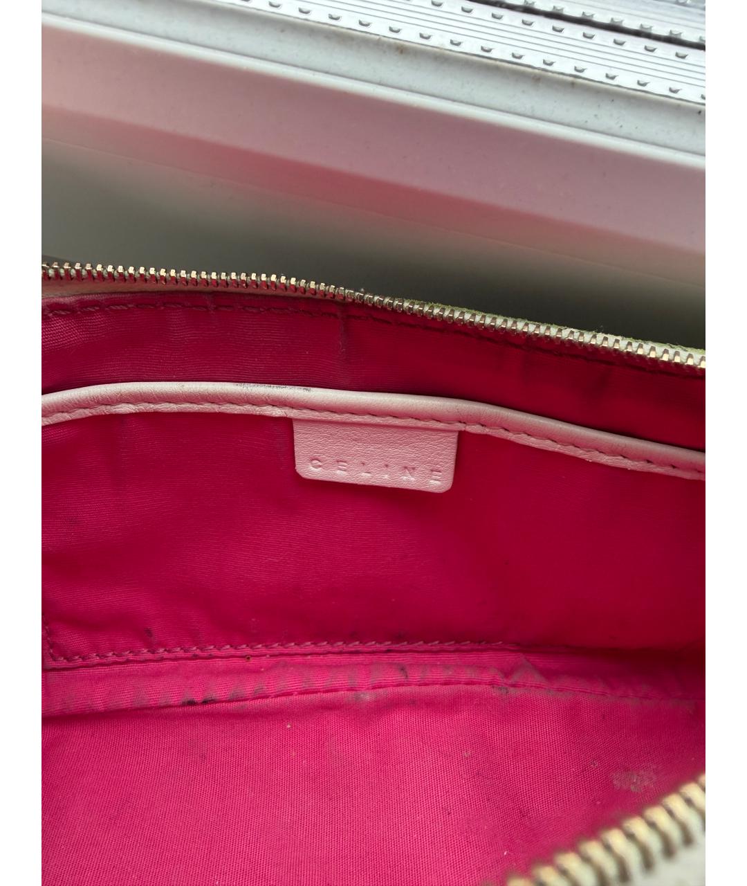 CELINE Мульти кожаная сумка с короткими ручками, фото 6