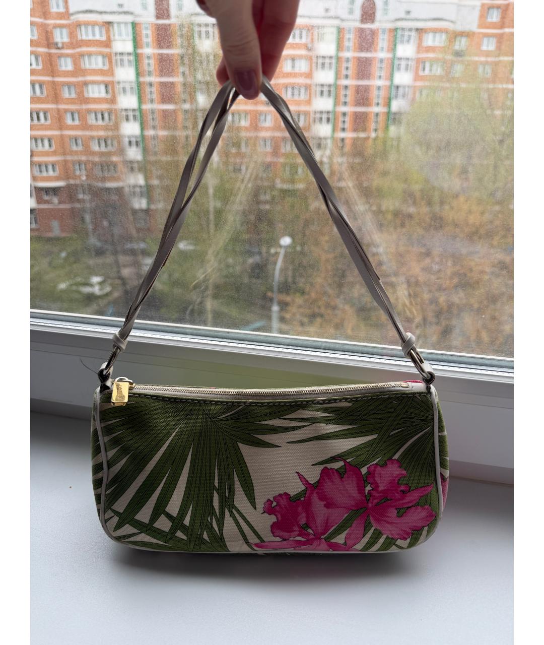 CELINE Мульти кожаная сумка с короткими ручками, фото 7