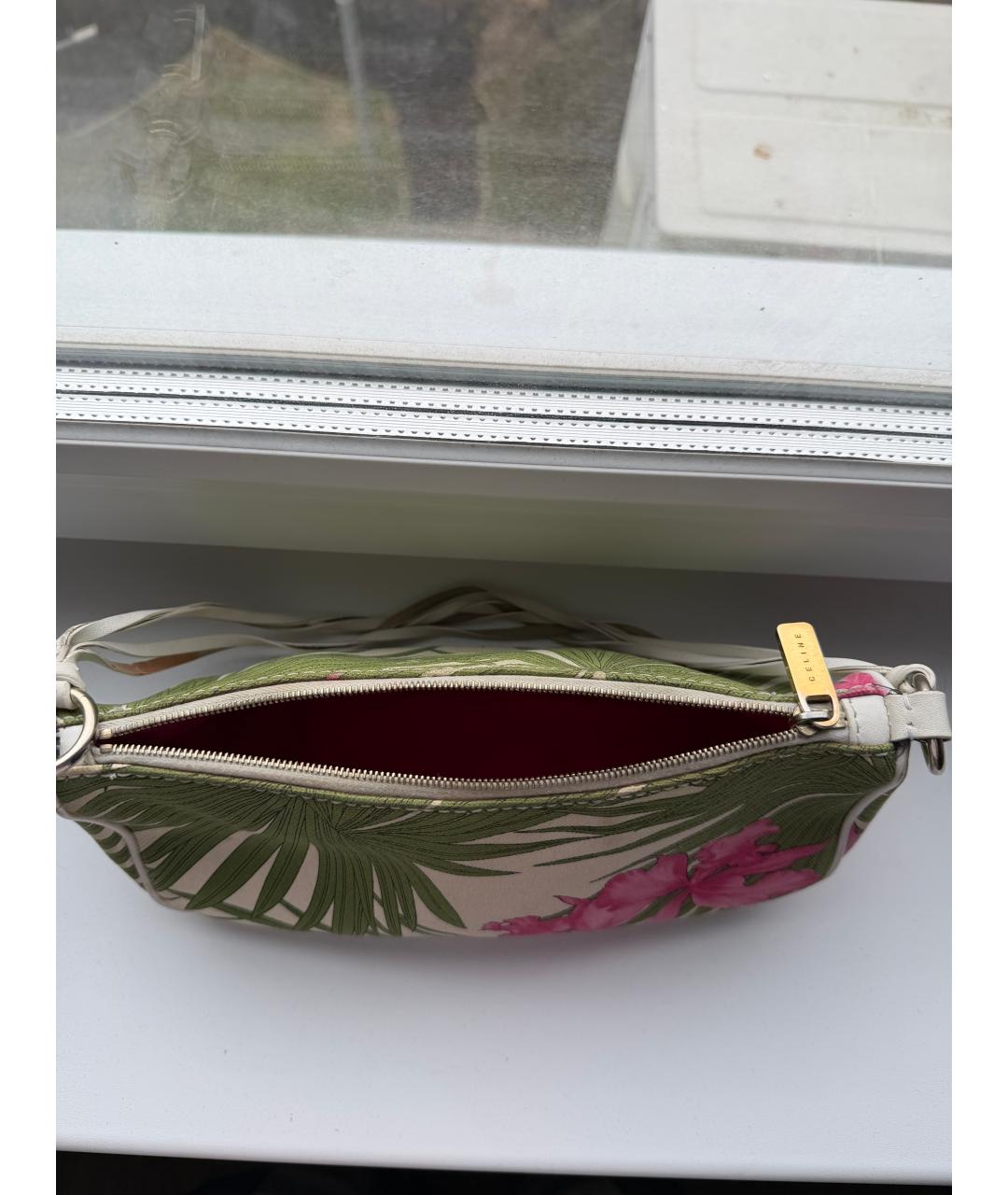 CELINE Мульти кожаная сумка с короткими ручками, фото 5