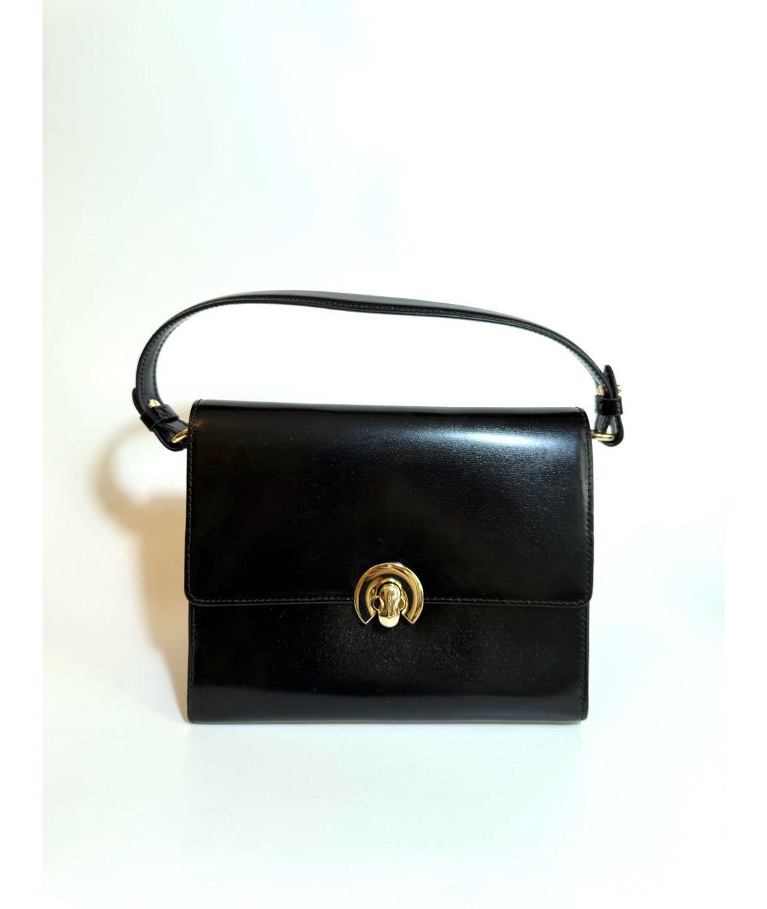 COCCINELLE Черная сумка через плечо из лакированной кожи, фото 7