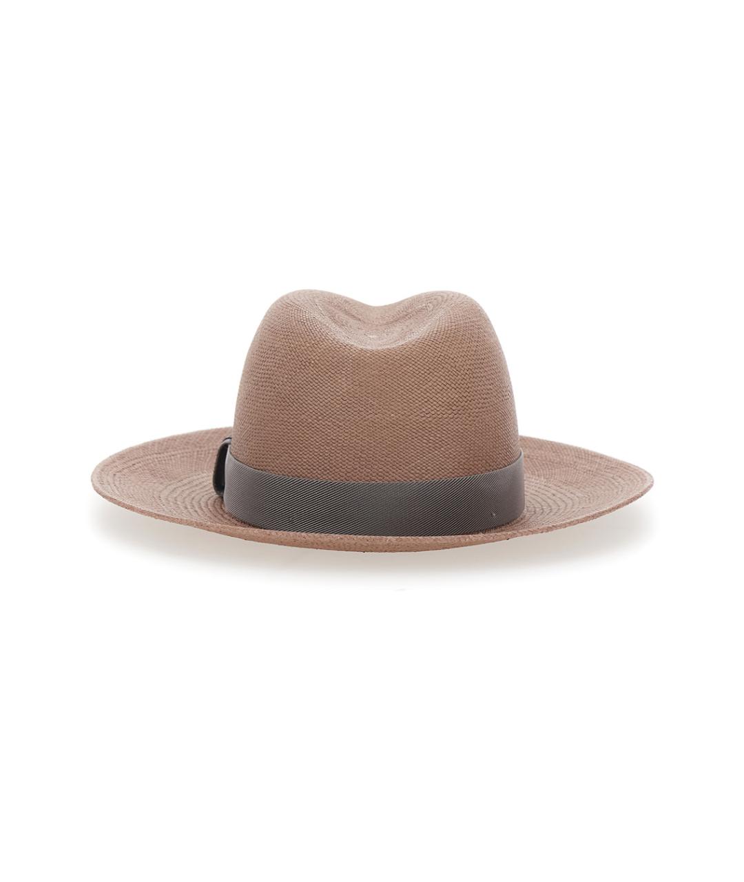 BRUNELLO CUCINELLI Бежевая шляпа, фото 2