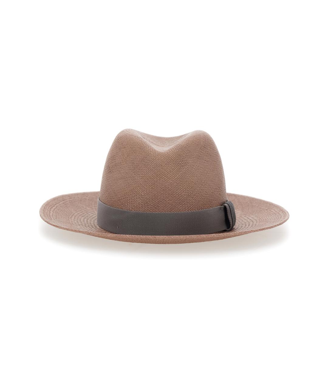 BRUNELLO CUCINELLI Бежевая шляпа, фото 1