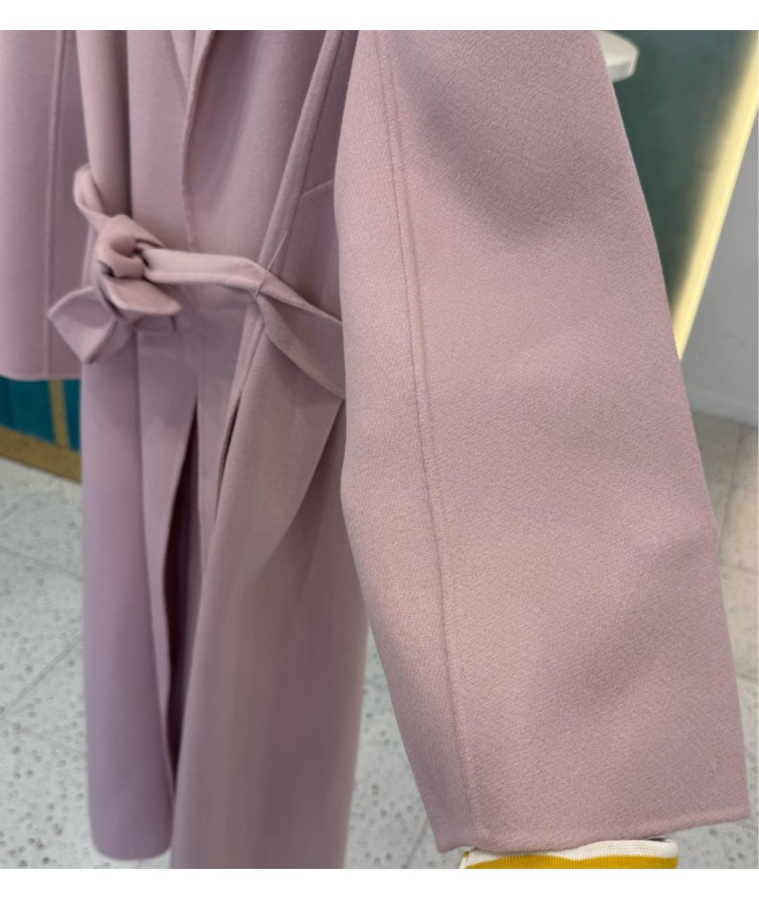 'S MAX MARA Розовое шерстяное пальто, фото 4