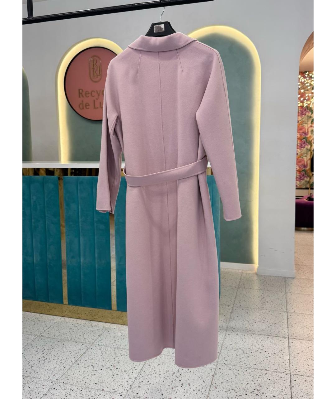 'S MAX MARA Розовое шерстяное пальто, фото 2