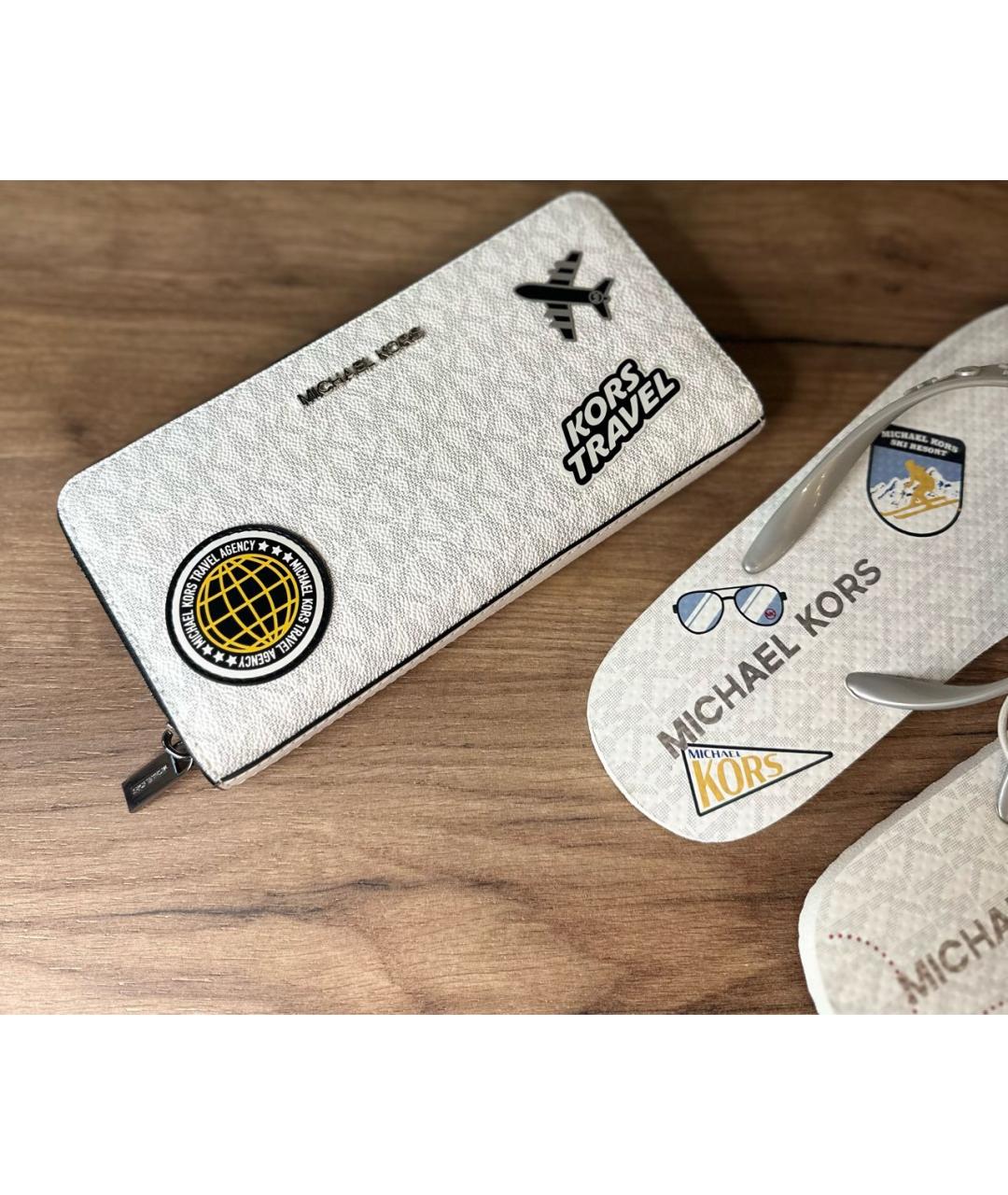 MICHAEL KORS Белые шлепанцы, фото 8