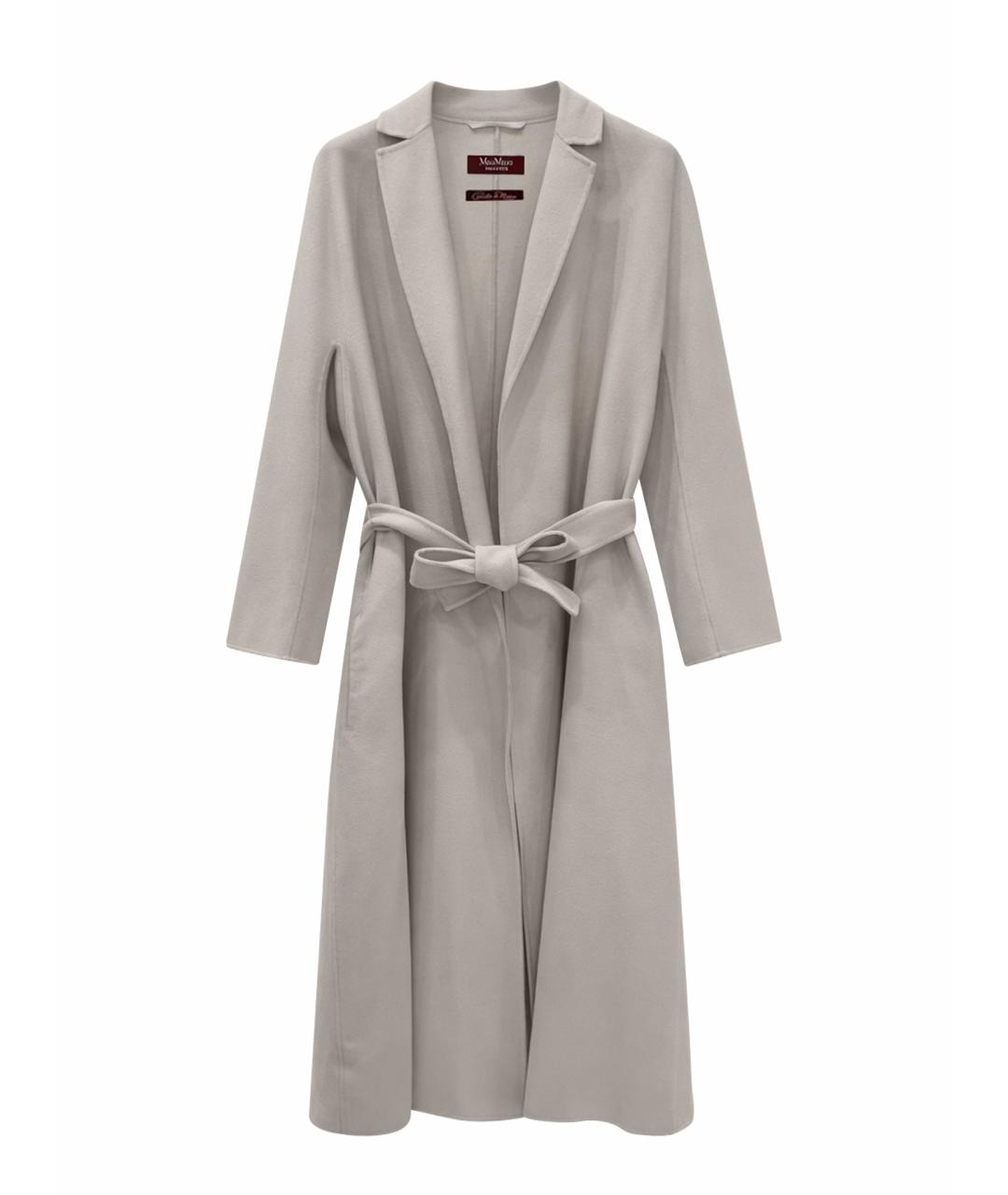 MAX MARA STUDIO Бежевое шерстяное пальто, фото 1