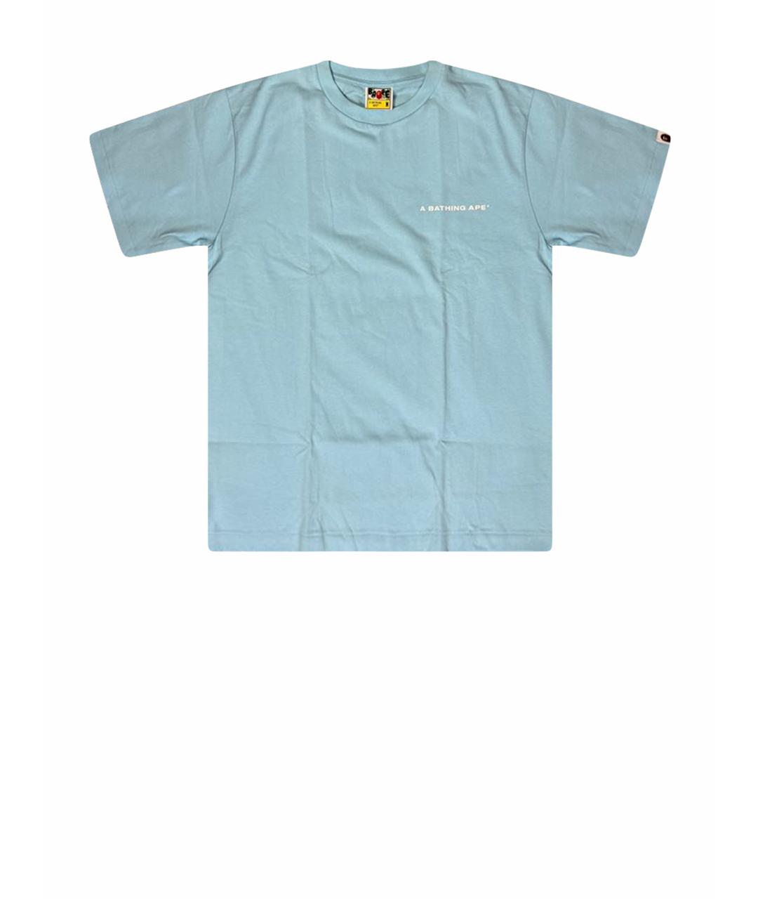 BAPE Голубая хлопковая футболка, фото 1