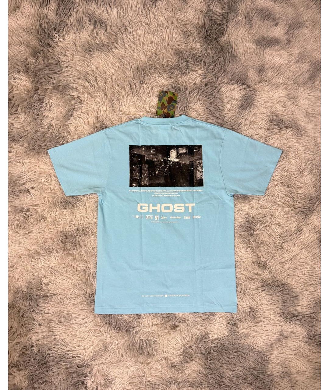 BAPE Голубая хлопковая футболка, фото 6